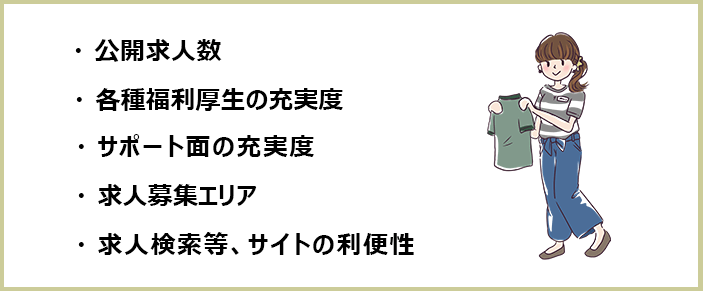 アパレル業界のおすすめ転職サイト＆エージェントの選別基準