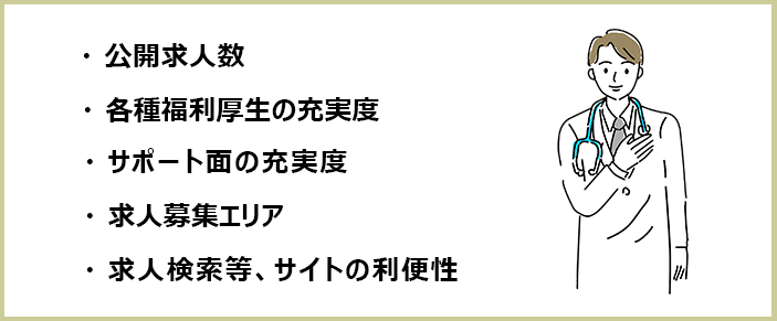 医療業界のおすすめ転職サイト＆エージェントの選別基準