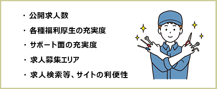 製造業のおすすめ転職サイト＆エージェントの選別基準