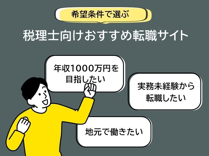 希望条件で選べる税理士向け転職サイト