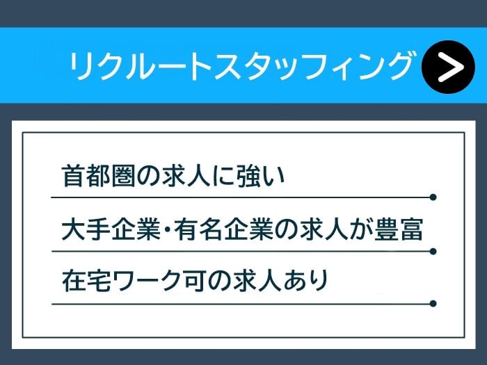 リクルートスタッフィングのキャプション図版