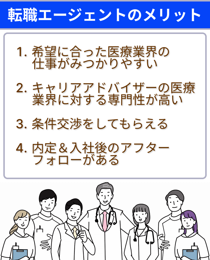 医療業界に強い転職エージェントのメリットまとめ