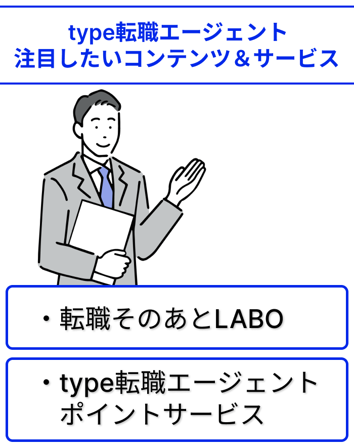 type転職エージェント注目したいコンテンツ＆サービスの画像